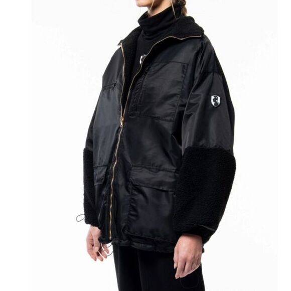 VHNY Reversible Windbreaker Jacket - Black size Small NWT - Picture 4 of 9